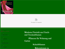 Tablet Screenshot of blumenhaus-schneck.de